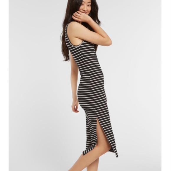 Black and white midi dress - Picture 3 of 6